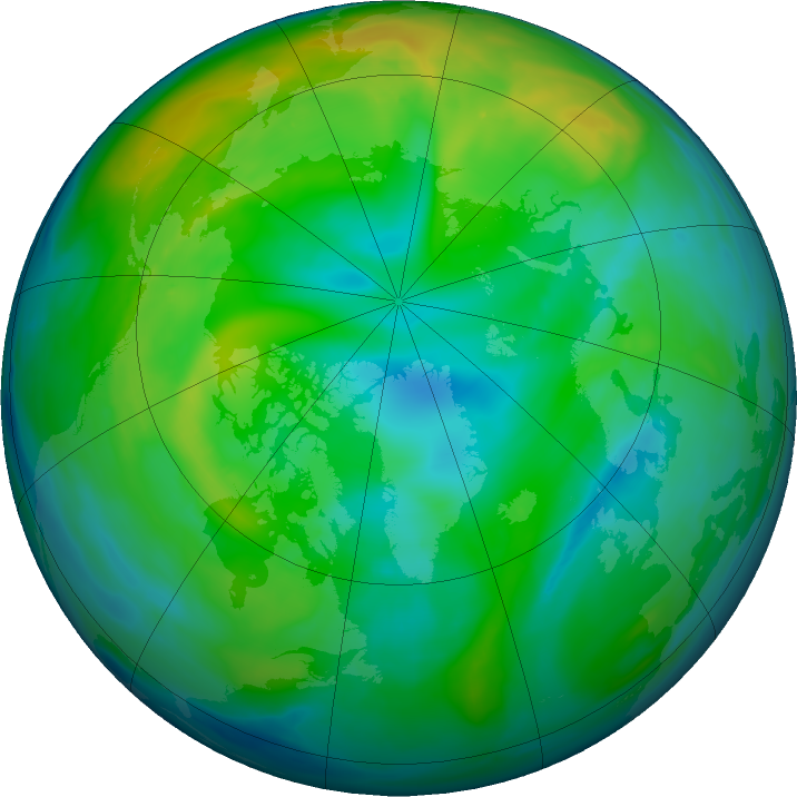Arctic ozone map for 19 November 2021